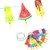 SUNBEAUTY 2m Paper Popsicle Banner Ideal for Luau Tiki Party Supplies Summer Party Backdrop Decoration