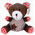 Trend Lab Patchwork Bear Stuffed Toy, Chocolate Kiss