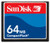 SanDisk SDCFB-64-A10 CompactFlash 64 MB