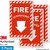 SmartSign Fire Extinguisher Label with Down Arrow | 4" x 6" 3M Engineer Grade Reflective, Pack of 3