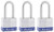 Master Lock Padlock, Laminated Steel Lock, 1-9/16 in. Wide, 3TRILF (Pack of 3-Keyed Alike)
