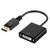 DP to DVI Adapter, Qaoquda Gold Plated DisplayPort DP to DVI Male to Female Converter Video Adapter Cable
