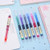 Japanese Style Liquid Gel Ink Pen 0.5mm Colorful Fine Ballpoint Maker Pen for Office School Stationery Supply,Pack of 7, Assorted Colors