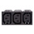 uxcell Panel Mount Plug Adapter AC 250V 15A /10A C14 3 Pins 3 Outlets IEC Inlet Module Plug Power Connector Socket Straight