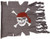 Weathered Pirate Flag Party Accessory (1 count) (1/Pkg)