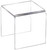Azar Displays 515326 3.5' Square Acrylic Riser (4 Pack)