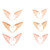Teensery 6 Pairs Latex Elf Ears Cosplay Costumes Props Halloween Party Props Cosplay Fairy Goblin Soft Pointed Ears