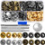 69 Sets Snap Fastener Kit Button Tool Press Studs Fastener Snap on Set Clothing Snaps Kit Fixing Tool (633(12.5mm)) by Outee