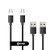 Netdot Gen7 Nylon Braided USB-C Magnetic Fast Charging Cable Compatible with Type-C Smartphone(3.3ft /2 Pack Black)