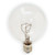 GE 17722-12 25 Watt Decorative Candelabra Globe G16.5 Light Bulb, Crystal Clear, 12-Pack