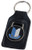 Triumph Shield (Blue/White) Leather and Enamel Key Ring Key Fob