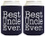 Funny Can Coolie Best Uncle Ever Gift 2 Pack Can Coolies Drink Coolers Navy