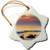 3dRose ORN_190580_1 USA, New Jersey, Cape May. Scenic on Cape May Beach. Snowflake Ornament, Porcelain, 3-Inch