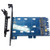 GLOTRENDS 2 in 1 M.2 and mSATA SSD Adapter Card for M.2 SATA-Based SSD to SATA, mSATA to SATA (PA08)