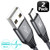 Micro USB Cable Android Charger, Eakase (2Pack 6.6ft) Micro USB Nylon Braided Fast Sync and Charging Cord Compatible with Samsung, Kindle, LG, PS4, Camera, Galaxy S7 S6 Edge, Note5, Smartphones (Grey)