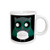 3dRose Cute Deep Blue and Green Polka Dots Owl Ceramic Mug, 11-Ounce