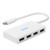USB C Hub Tainston 4-Port USB C to USB 3.0 Ultra Slim Data Hub for New Type USB C DevicesWhite