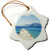 3dRose orn_75216_1 Caribbean, St Kitts, Turtle Bay View-Ca32 Dhe0041-David Herbig-Snowflake Ornament, 3-Inch, Porcelain