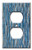 Art Plates - Single Gang Outlet OVERSIZE Switch/OVER SIZE Wall Plate - Blue River