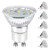 Ascher GU10 LED Bulbs, 50W Halogen Bulbs Equivalent, 4W, 400 Lumens, Non-Dimmable, 5000K Daylight White,120° Beam Angle, MR16 LED Light Bulbs, GU10 Base, Pack of 5