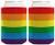 Funny Beer Coolie Pro Gay Rights Rainbow LGBT Marriage Equal Love Boyfriend Girlfriend 2 Pack Can Coolie Drink Coolers Coolies Rainbow