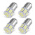 YITAMOTOR 4x 1157 LED Bulbs, 54SMD 650 Lumens, BAY15D 7528 2357 2057 LED Replacement Light Bulb for Brake Tail Running Parking Backup Light for Car Vehicle RV Trailer Boat, 12v-24v