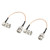 uxcell BNC Male to BNC Male Right Angle Coax Cable RG316 RF Coaxial Cable 1 Feet 2pcs