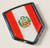 Car Chrome Decals CBSHD165 Peru Peruvian Flag Car Chrome Emblem 3D Decal Sticker