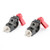 CAMVATE 15mm Single Rod Clamp Articulating with 1/4"-20 Screw(Red, 2-Pack)