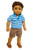 Brittany's My Blue Polo Set Compatible with American Girl Boy Dolls- 18 Inch Boy Doll Clothes - Logan is not Included