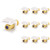 VCE (10 Pack) 3 GHz Gold-Plated RG6 Keystone Jack Insert,F Type RG6 Keystone Connectors