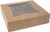 8 inches Length x 8 inches Width x 2 1/2 inches Height Kraft Paperboard Auto-Popup Window Pie/Bakery Box by MT Products (10 Pieces)