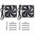 GDSTIME Dual 80mm USB Fan 80mm x 25mm 5V for Receiver DVR Playstation Xbox Computer Cabinet Cooling