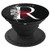 Floral Monogram - Red Flower With Letter R - PopSockets Grip and Stand for Phones and Tablets