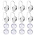 DROLE 60Pcs 12mm Cabochon Earring Setting Kit-30Pcs Stainless Steel U Shape Earring Trays Blanks Bezel Setting with 30Pcs Transparent Glass Dome Cabochons for DIY Jewelry Making DROLE 60Pcs 12mm Cabochon Earring Setting Kit-30Pcs Stainless Steel U Shape Earring Trays Blanks Bezel Setting with 30Pcs Transparent Glass Dome Cabochons for DIY Jewelry Making