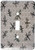 3dRose LLC lsp_12136_1 Dancing Dragonflies On Grey Granite, Single Toggle Switch