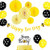 Set of 18 JeVenis Happy Bee Day Banner Happy Bee Day Cake Topper Bumble Bee Baby Shower Decoration Bumble Bee Balloons for Baby Shower 1st Birthday Bumble Bee Decor Bee Party