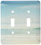 3dRose lsp_164479_2 Gentle Ocean Waves Beach Theme Art Light Switch Cover