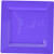 Amscan Premium New Purple Plastic Square Plates | Party Tableware | 6 Pk.