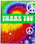 Creative Converting Tie Dye Fun 8 Count Thank You Cards (Discontinued by Manufacturer)