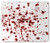 Ambesonne Horror Mouse Pad, Splashes of Blood Grunge Style Bloodstain Horror Scary Zombie Halloween Themed Print, Rectangle Non-Slip Rubber Mousepad, Standard Size, Red White