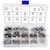 Usee 400pcs E-Clip Stainless Steel Circlip Set External Retaining Ring Snap Ring Assortment Kit 1.5-15mm 13 Size