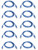 BattleBorn 10 Pack Lot - 6ft Cat5e Cat5 Ethernet Network LAN Patch Cable Cord RJ45 - Blue