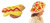 U.S. Toy Hot Dog Hat & Pizza Hat 2 Piece Bundle Set