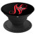 Red letter N Initial Butterfly Personalized Monogram - PopSockets Grip and Stand for Phones and Tablets