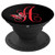 Red letter A Initial Butterfly Personalized Monogram - PopSockets Grip and Stand for Phones and Tablets