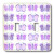 3dRose lsp_15370_2 Purple Pointillism Butterfly Print Toggle Switch