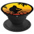 Bigfoot Riding Bicycle Sasquatch Cyclist Bike Retro Sunset PopSockets Grip and Stand for Phones and Tablets