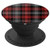 Vintage Gray Red Black Plaid Buffalo Check Gingham Pattern - PopSockets Grip and Stand for Phones and Tablets