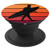 Surfer Sunset Silhouette Love Surfing Ocean Surf Beach Sun PopSockets Grip and Stand for Phones and Tablets